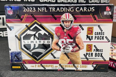 2023 Panini Limited Football First Off The Line Box Block #1