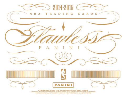 2014/15 Panini Flawless Basketball FULL CASE 2 Box Random Player Break #10