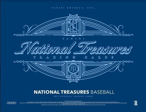 2017 Panini National Treasures Baseball 4 Box Case 10 Spot Number Block #11