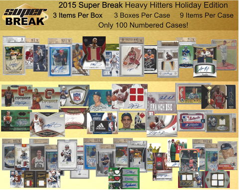 2015 Super Break Heavy Hitters Holiday Edition Full Case Random Category Break #12
