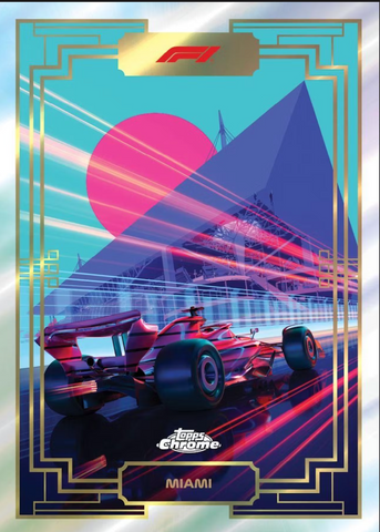 2023 Topps Chrome F1 Formula 1 Racing Hobby Box Block Style #3 ALL CARDS SHIP PLATKO BALL TO 9 SPOT !!!