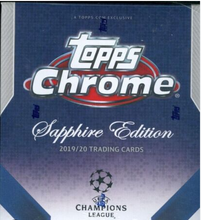 2019/20 Topps UEFA Champions League Chrome Soccer Sapphire Edition Box