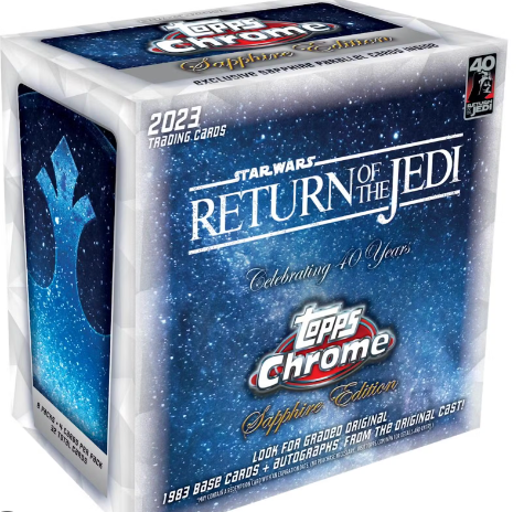 2023 Topps Star Wars Return of the Jedi Chrome Sapphire Edition Box Block Break #4