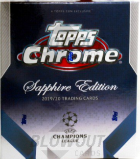 2019-20 Topps Chrome UEFA Champions League Sapphire Edition 1 Box Number Break #2